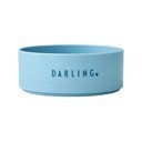 Šviesiai mėlynas vaikiškas dubuo Design Letters Mini Darling, ø 11 cm