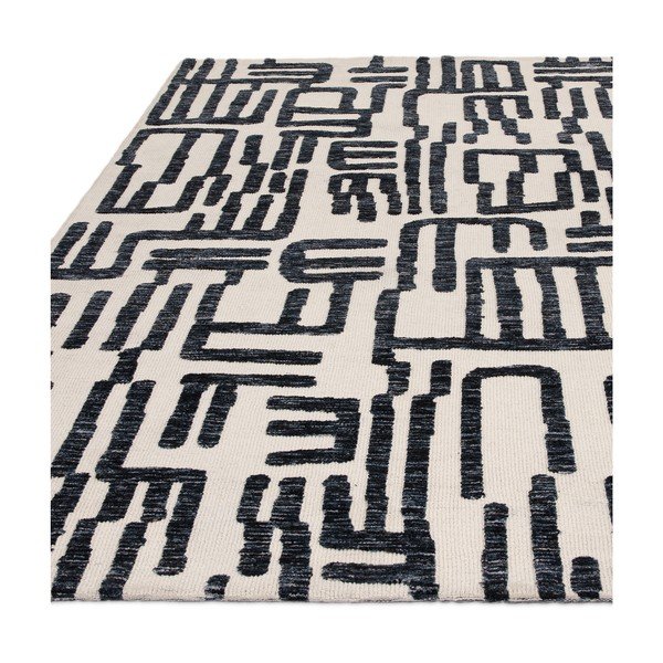 Kilimas juodos ir baltos spalvos 200x290 cm Mason – Asiatic Carpets-image-3