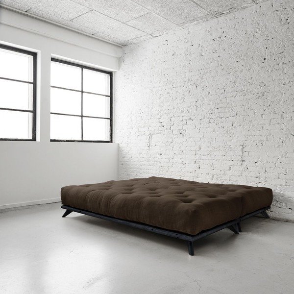 Sofa "Senza" juoda/šoko ruda-image-4