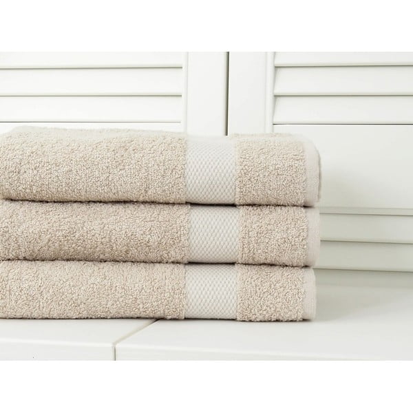 Rankšluostis smėlio spalvos iš frote audinio 50x100 cm Adria – B.E.S.-image-1