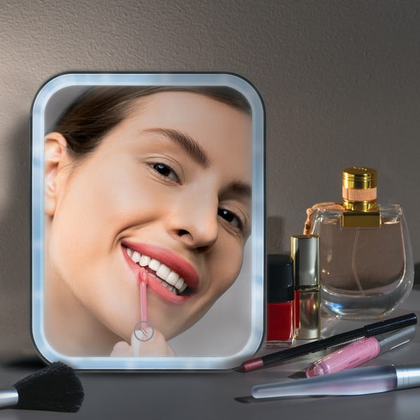 Kosmetinis veidrodis su apšvietimu 15x20 cm Ania – MSV-image-1