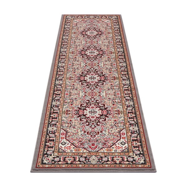 Pilkai rudas kilimas Nouristan Skazar Isfahan, 80 x 250 cm-image-2