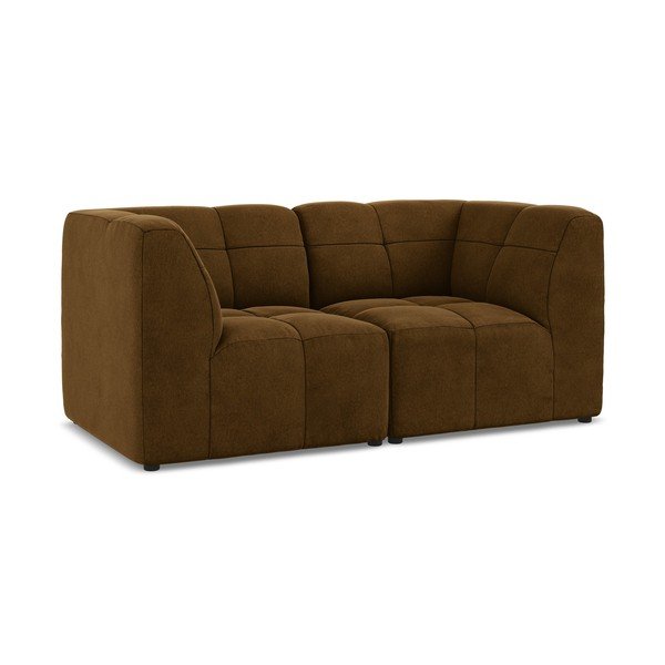 Garstyčių spalvos sofa iš velveto 180 cm Aloha – Makamii-image-2