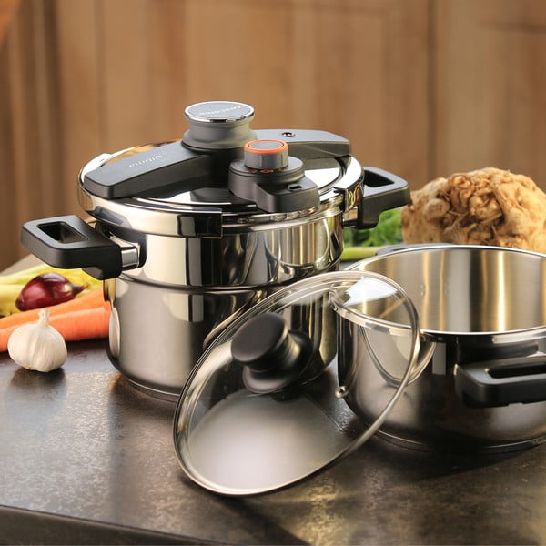 Greitpuodžiai puodų rinkinys iš nerūdijančio plieno 4 vnt. su dangčiu Ultima duo – Tescoma-image-1