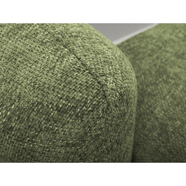 Žalios spalvos iš šenilinio audinio sulankstoma/su sandėliavimo vieta kampinė sofa (su dešiniuoju kampu/su gultu) Mele – Makamii-image-4