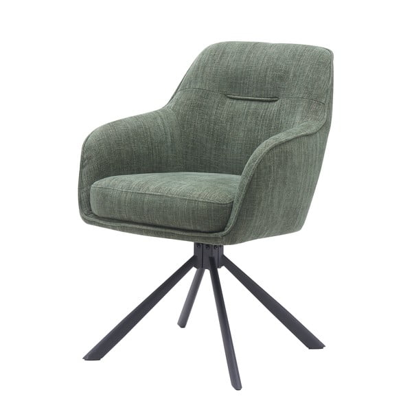 Žalios spalvos iš audinio valgomojo kėdžių komplektas 2 vnt. Avola – Unique Furniture-image-3