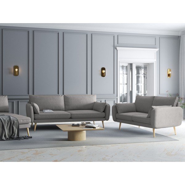 Pilka sofa Kooko Home Lento, 228 cm-image-1