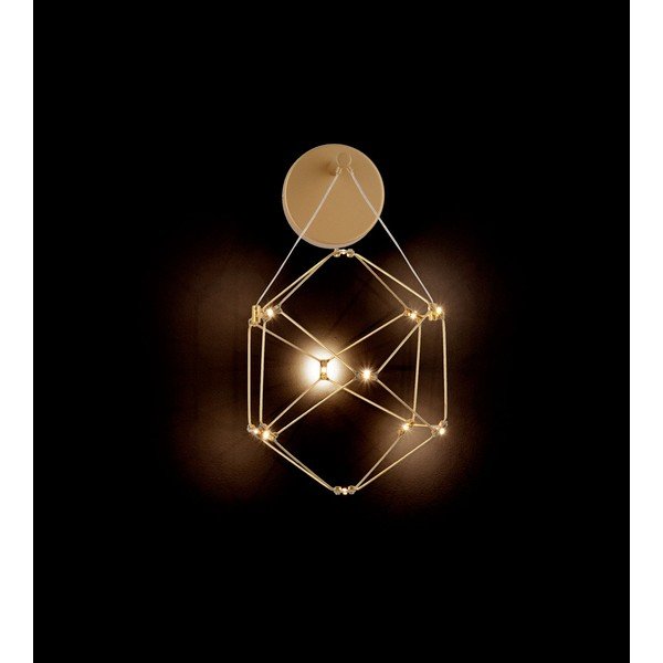 Auksinės spalvos iš aliuminio sieninė lempa LED Nebula – Nova Luce-image-3