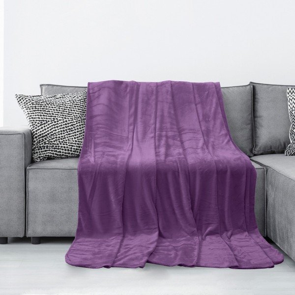 Violetinė mikropluošto antklodė "AmeliaHome Tyler", 220 x 240 cm-image-1