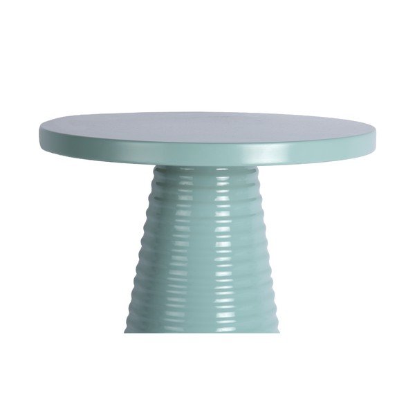 Iš metalo apvalios formos šoninis stalas ø 40 cm Catania Ribbed – Leitmotiv-image-2