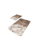 Vonios kilimėliai rudos spalvos 2 vnt. 60x100 cm – Mila Home