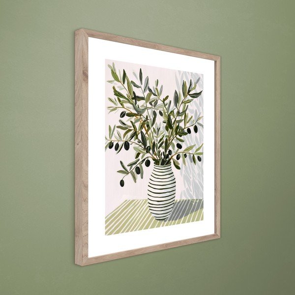 Spausdintas paveikslas su rėmeliu 40x50 cm Olive Bunch II – Styler-image-3