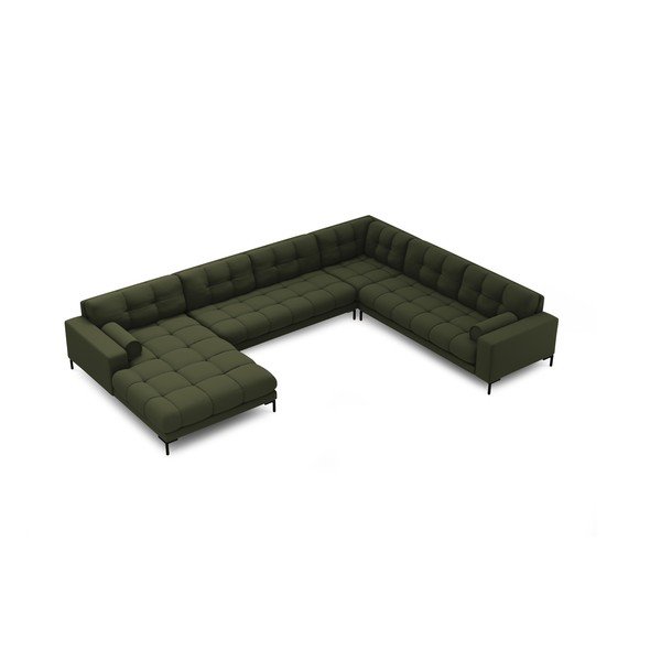 Kampinė sofa žalios spalvos (su dešiniuoju kampu) Bali – Cosmopolitan Design-image-4