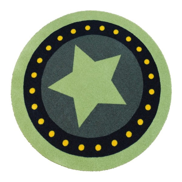 Vaikiškas žalias kilimas "Zala Living Deko Star", ⌀ 100 cm