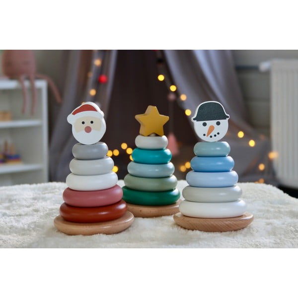 Iš medienos piramidė Christmas Tree – Kindsgut-image-1