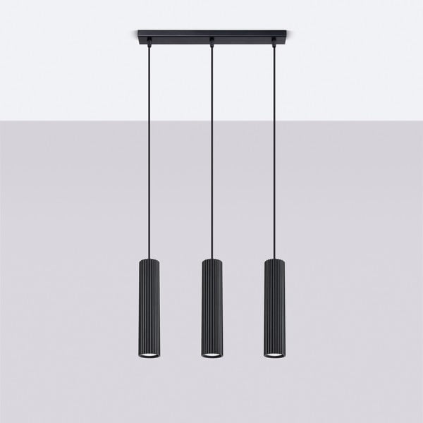 Kabantis šviestuvas juodos spalvos Gleam – Sollux-image-3