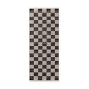 Apverčiamas/rankų darbo juodos spalvos/kreminės spalvos iš džiuto mišinio kilimas 80x200 cm Rex – Hanse Home