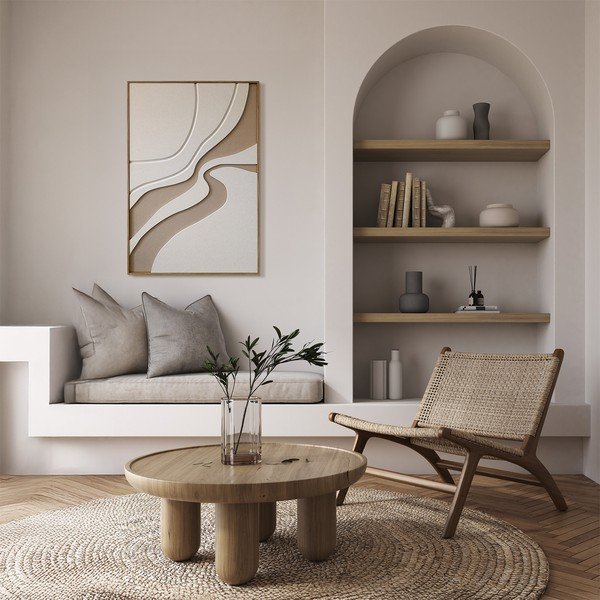 Spausdintas paveikslas su rėmeliu/sugeriantis garsą 62x92 cm Static – Styler-image-1