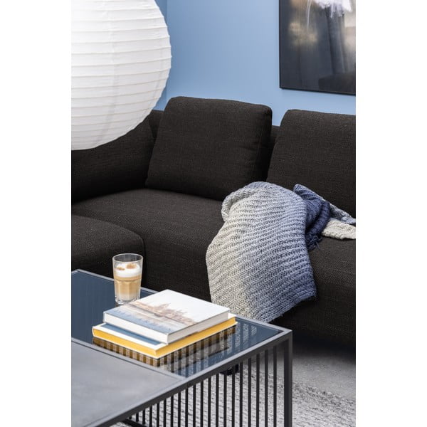 Kavos staliukas juodos spalvos su stikliniu stalviršiu 80x80 cm Strington – Actona-image-3