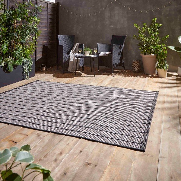 Lauko kilimas tamsiai pilkos spalvos 120x170 cm Santa Monica – Think Rugs-image-2