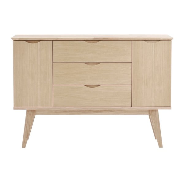 Matinės lakuotos ąžuolo medienos komoda Rowico Njord