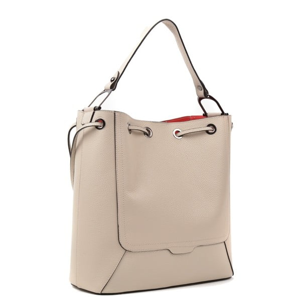 Smėlio spalvos odinė rankinė Renata Corsi Havna-image-4