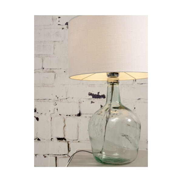 Stalinė lempa su baltu atspalviu ir perdirbto stiklo struktūra Good&Mojo Murano, ⌀ 47 cm-image-2