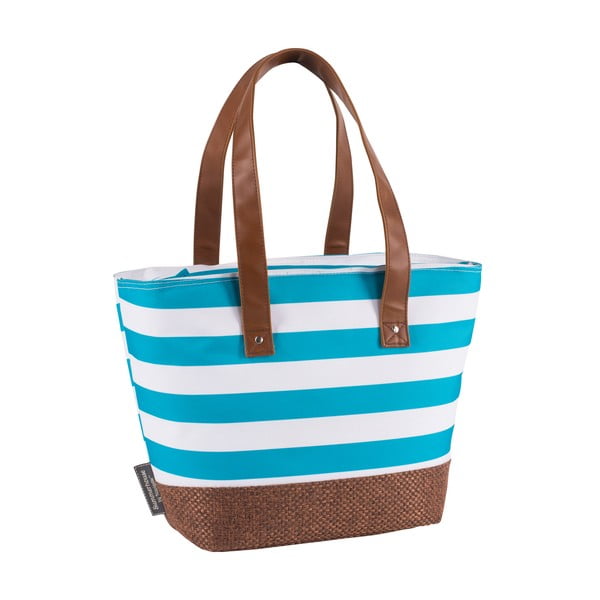 Navigate Tote Aqua Striped Insulated krepšys per petį, 15 l