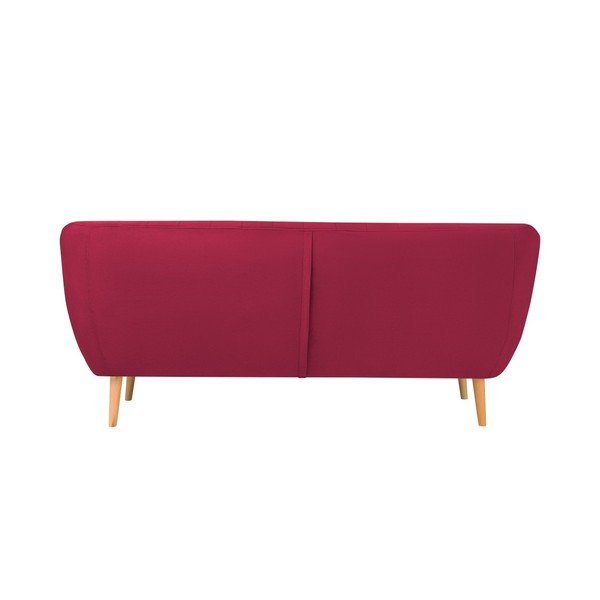 Tamsiai rožinė aksominė sofa Mazzini Sofas Sardaigne, 188 cm-image-3