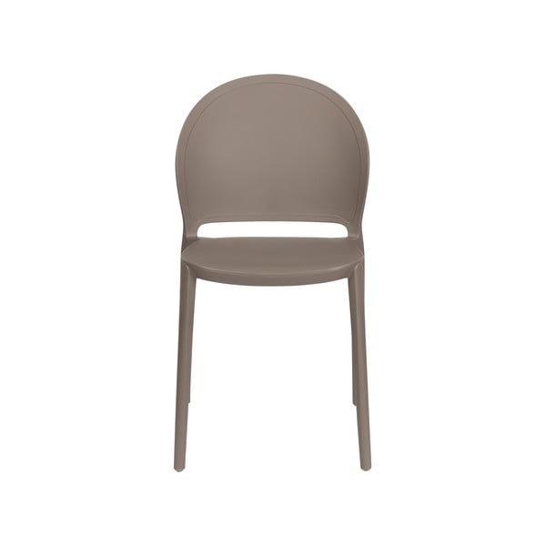 Plastikinės sodo kėdės rudos spalvos 4 vnt. Sjoerd – White Label-image-2