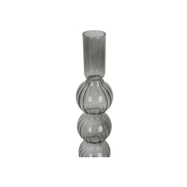 Pilka stiklo žvakidė PT LIVING Bubbles-image-2