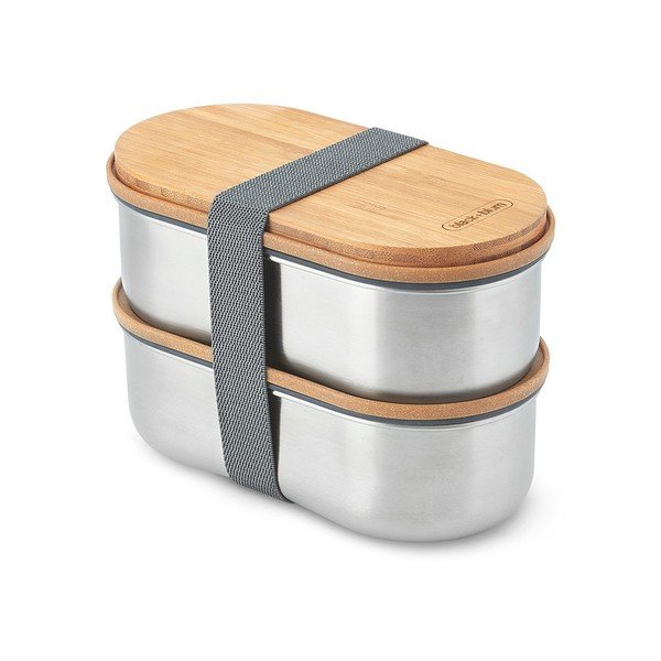 Padalintas pietų dėžutė 2x dėžės Bento – Black + Blum-image-3