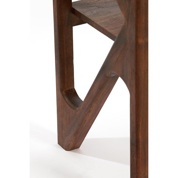 Natūralios spalvos konsolinis staliukas su stikliniu stalviršiu 41x119 cm Yuki – Light & Living-image-4