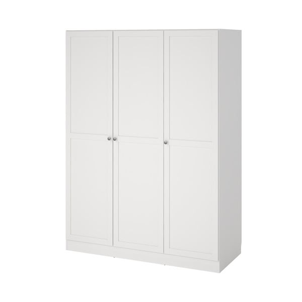 Drabužių spinta baltos spalvos 147x200 cm Billund – Tvilum-image-4