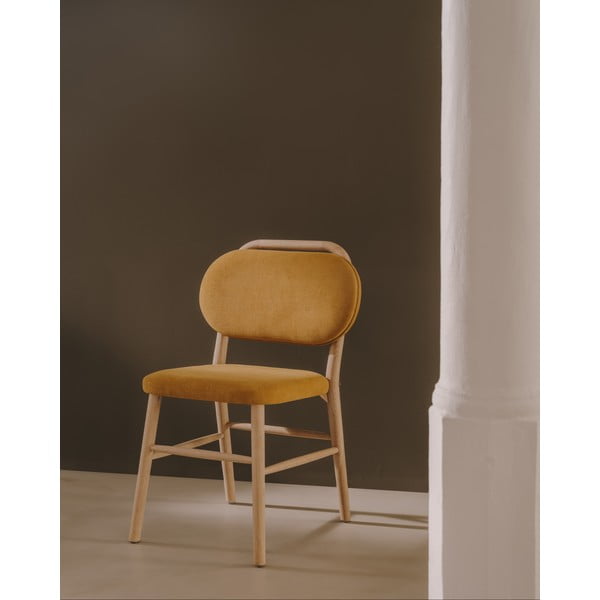 Valgomojo kėdės garstyčių spalvos 2 vnt. Helda – Kave Home-image-1