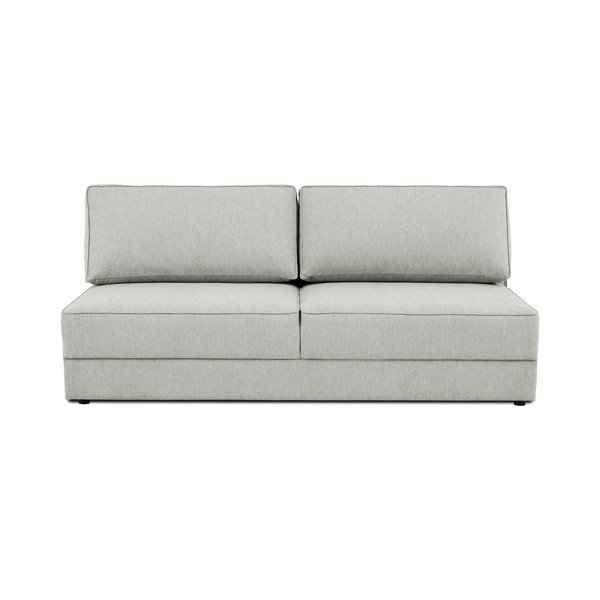 Šviesiai pilkos spalvos sulankstoma/su sandėliavimo vieta sofa 202 cm Dora – Scandic