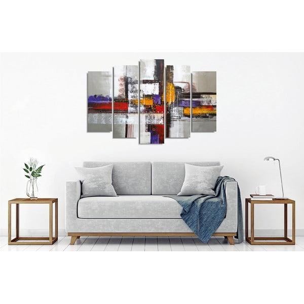 5 dalių paveikslas ant drobės Abstract-image-2