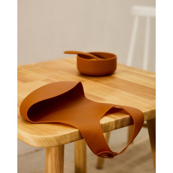 Oranžinės spalvos/pilkai mėlynos spalvos seilinukai vaikams 2 vnt. Lili – Kave Home-image-2