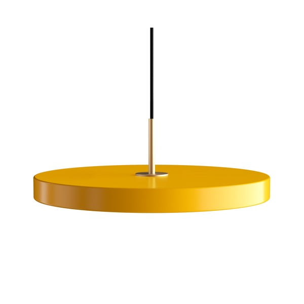 Kabantis šviestuvas geltonos spalvos LED su metaliniu gaubtu ø 43 cm Asteria – UMAGE