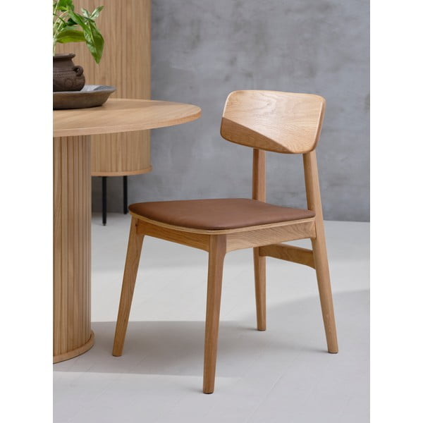 Natūralios spalvos valgomojo kėdės Livo - Unique Furniture-image-1