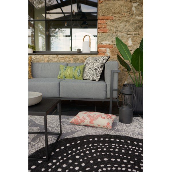 Grafito pilkos spalvos trivietė sodo sofa Bonami Selection Bellisima-image-3