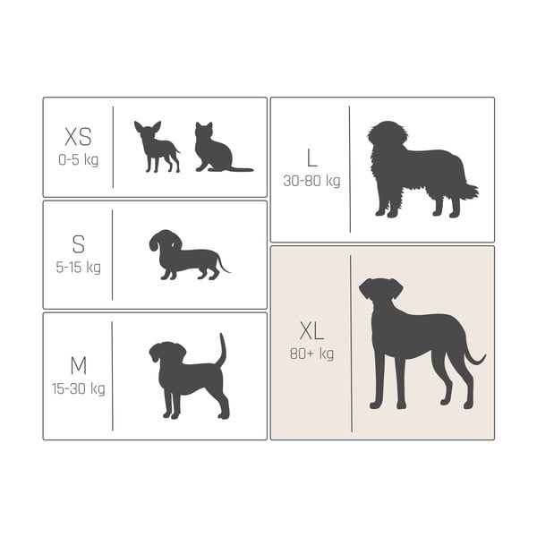 Geltona lova 110x70 cm Dog Box - Ego Dekor-image-4