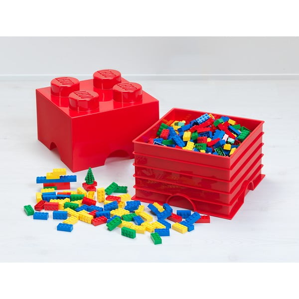 Raudona daiktadėžė LEGO® Mini Box-image-1