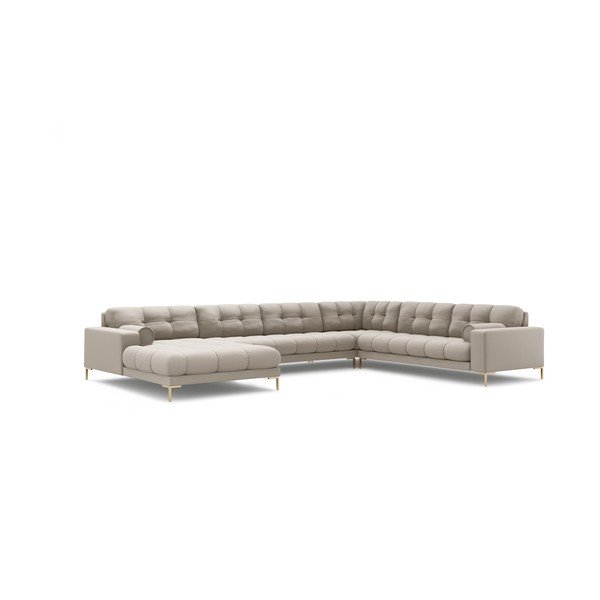 Kampinė sofa smėlio spalvos (su dešiniuoju kampu) Bali – Cosmopolitan Design-image-3