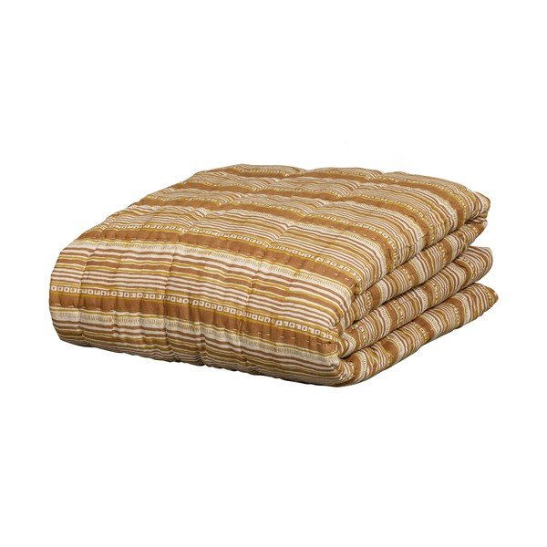 Iš medvilnės lovatiesė rudos spalvos/smėlio spalvos dvigulei lovai 220x265 cm Banding – BePureHome