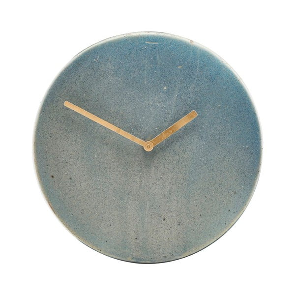 Pilkos ir mėlynos spalvos sieninis laikrodis "House Doctor Metro", ⌀ 22 cm