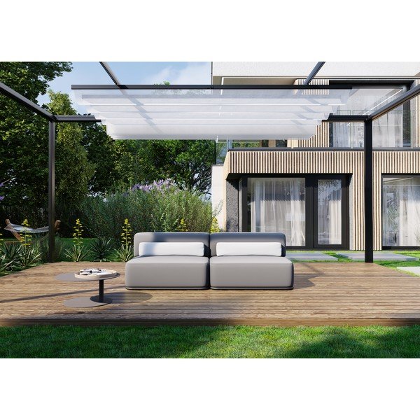 Sodo modulinė sofa šviesiai pilkos spalvos 204 cm Straw – Sit Sit-image-3