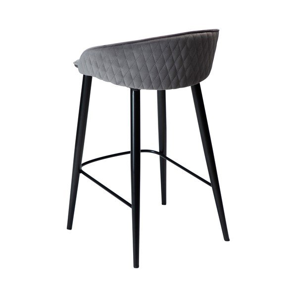 Pilka aksomo baro kėdė 80 cm Dual - DAN-FORM Denmark-image-3