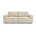Sulankstoma sofa smėlio spalvos iš kordinio velveto 245 cm Nihad – Bobochic Paris