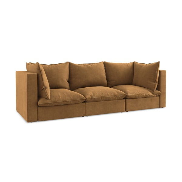 Terakotos spalvos sofa 255 cm Manao – Makamii-image-3